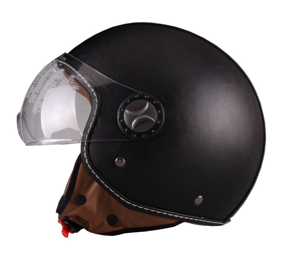  Motorollera ķivere Vito Helmet BERLIN ar ādas apdari