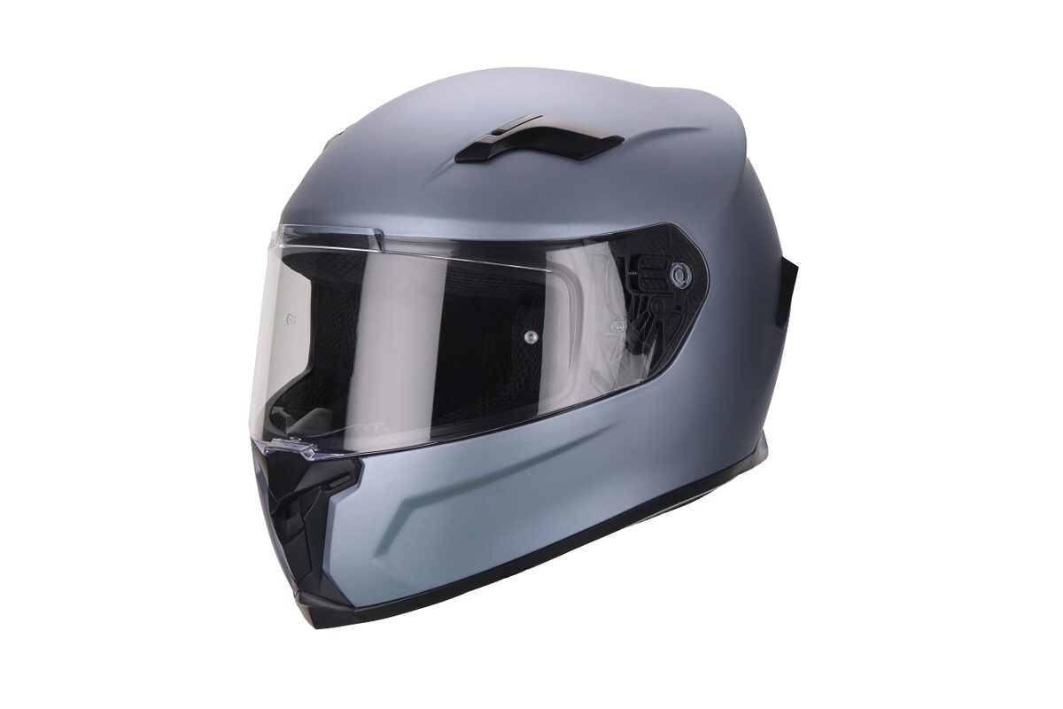 Moto ķivere VITO Helmets, modelis DUOMO, krāsa MATĒTI PELĒKA
