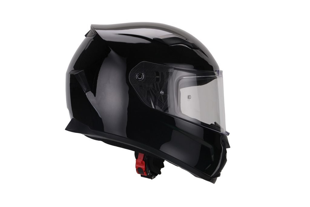 Moto ķivere VITO Helmets, modelis DUOMO, krāsa SPĪDĪGI MELNA