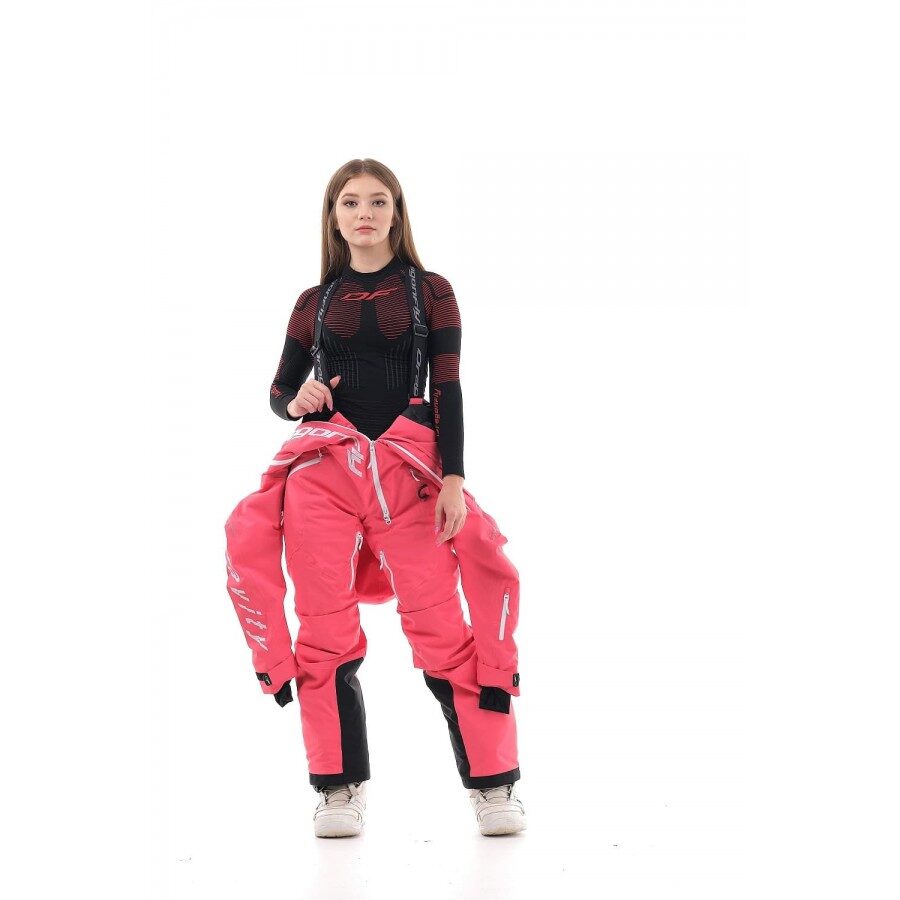 DRAGONFLY OVERALL SKI PREMIUM sieviešu snovboarda un slēpošanas tērps / kombinezons, ROZĀ