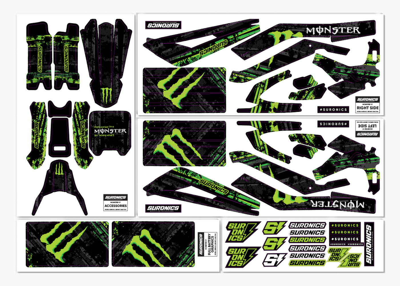 SURRON Light Bee MONSTER GRUNGE graphic - Surron graphics