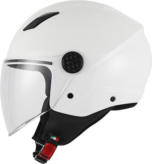 Шлем для скутера VITO UNO, глянцево-белый