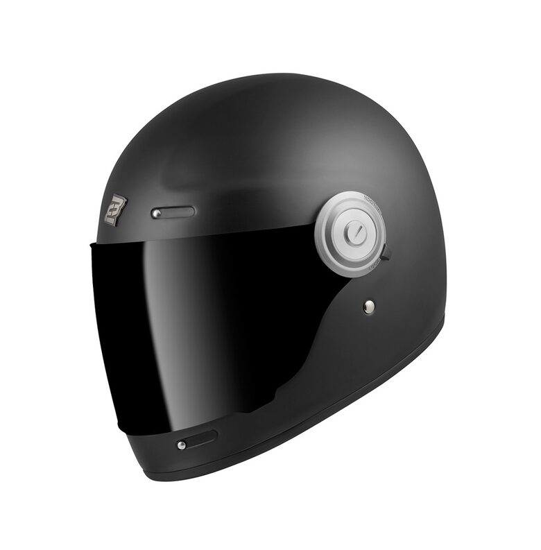 Шлем в стиле Cafe Racer Bogotto V135, черный матовый