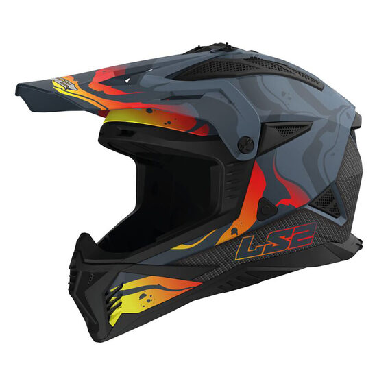 Шлем LS2 MX708 FAST II WASH, матовый темно-серый