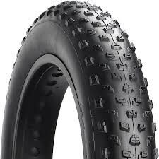 Bicycle tire with tread 20x4.0, black
