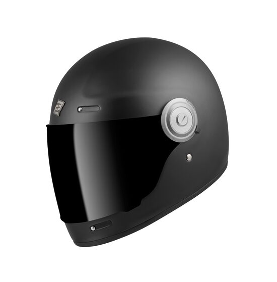 Cafe Racer stila ķivere Bogotto V135 Melna matēta
