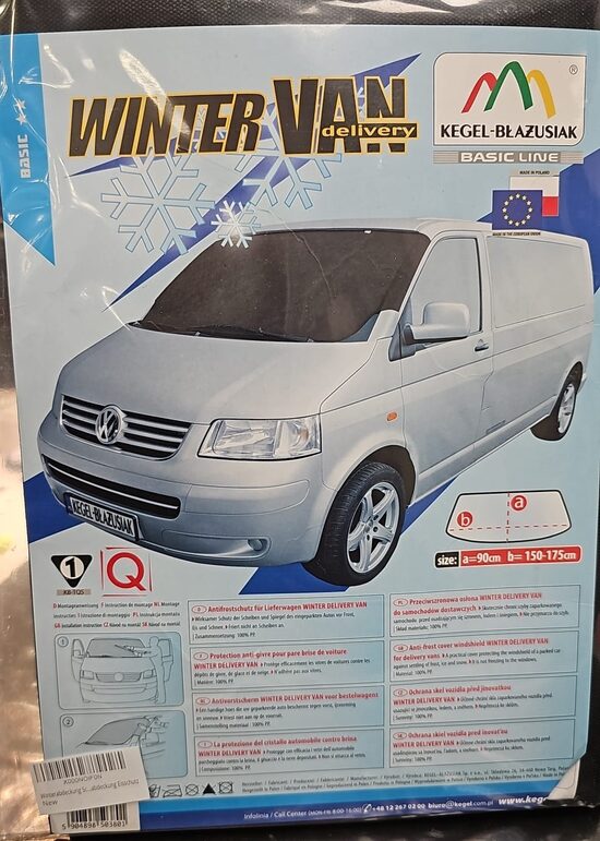 Front windshield winter cover "Winter Delivery Van"