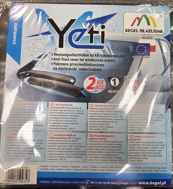 Windshield wiper winter sleeves "Yeti"