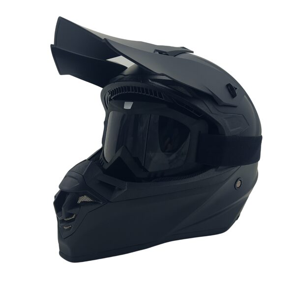 Vito Tivoli motocross helmet matte black with black goggles