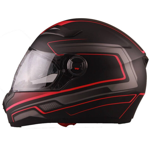 Vito Falcone Full-Face helmet matte black/red