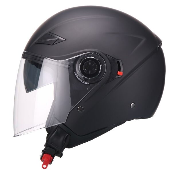 Scooter helmet AMARO with full visor, Black