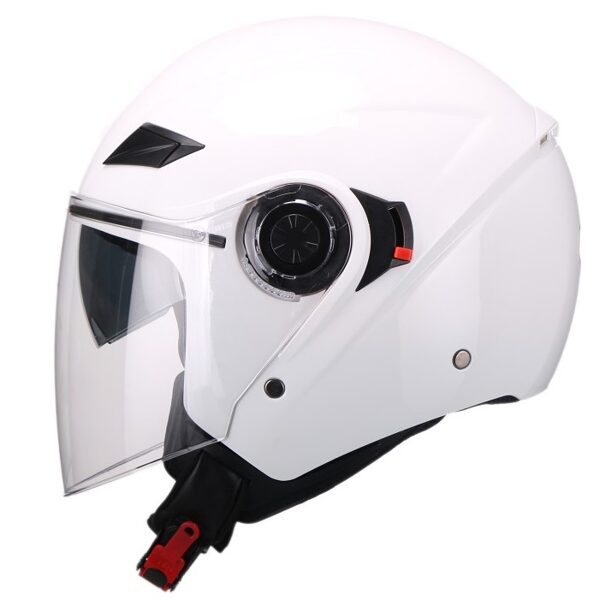 Scooter helmet AMARO with full visor, White 