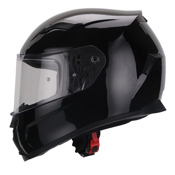 Moto ķivere VITO Helmets, modelis DUOMO, krāsa SPĪDĪGI MELNA