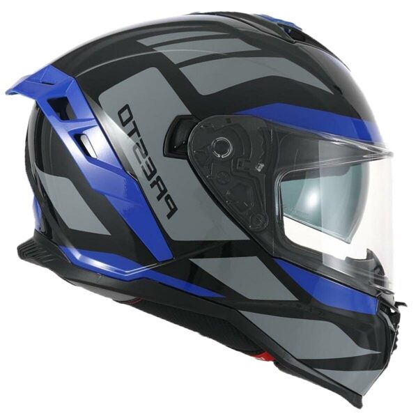 Moto Helmet VITO PRESTO BRIGHT BLUE/BLACK