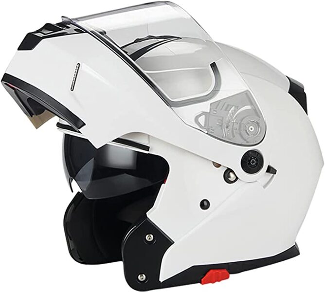 Flip-Up helmet BHR Helmets, model POWER color WHITE
