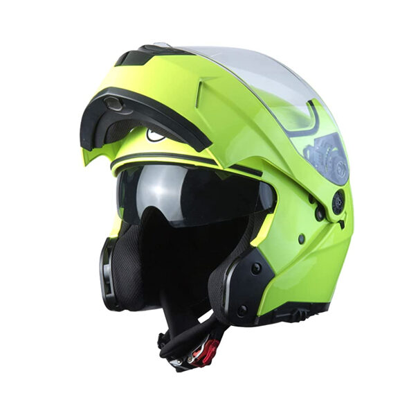 Flip-Up helmet BHR Helmets, model POWER color YELLOW