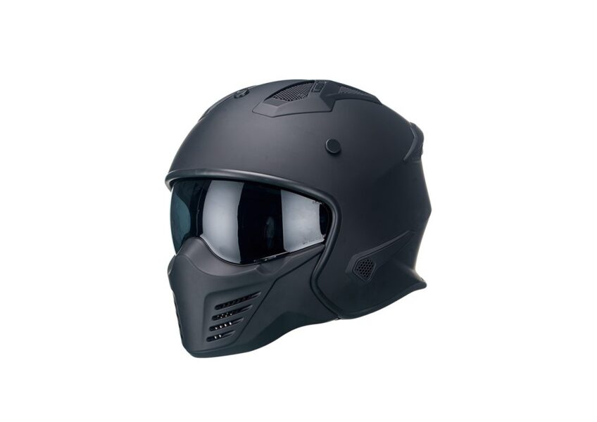 Moto ķivere BRUZANO, matēti melna
