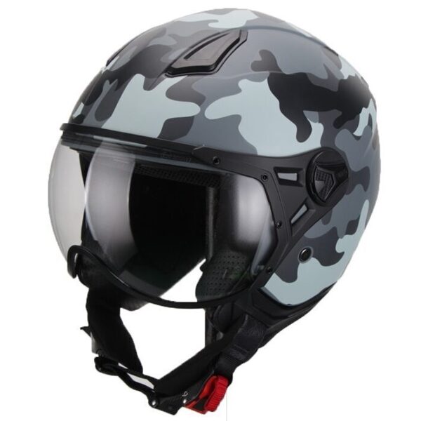 Шлем скутерa MODA JET, цвет камуфляж 
