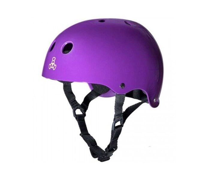 Triple Eight Brainsaver Skate Helmet, glossy purple